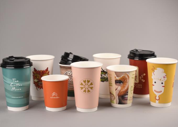 Ανακυκλώσιμα καυτά μονωμένα φλυτζάνια εγγράφου για τον καφέ/το τσάι, Eco φιλικό