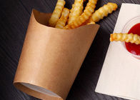 12oz 16oz French Fry Cups , PE Coated Disposable French Fry Containers