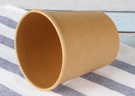 Φιλικά φλυτζάνια σούπας εγγράφου Eco με τα καπάκια, καφετιά εμπορευματοκιβώτια σούπας εγγράφου της Kraft